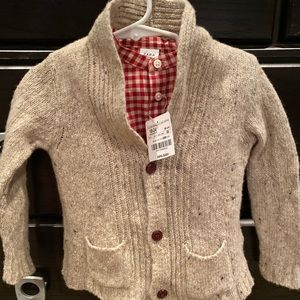 Zara boys sweater and button up shirt NWT